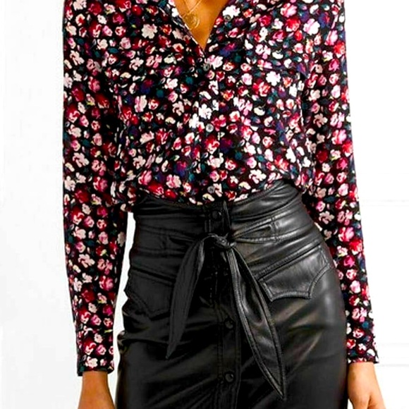 EQUIPMENT Women’s Floral Printed Silk Shirt - Picture 3 of 5